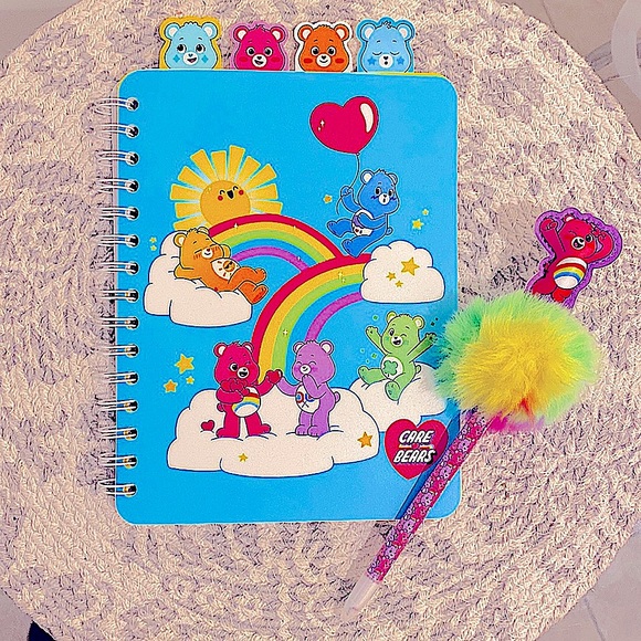 Care Bears Other - Care Bears Journal w/ Cheer Bear Pom Pom Pen